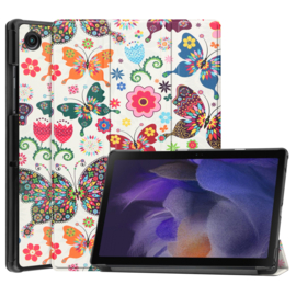 Bescherm-Cover Map Hoes voor Samsung Galaxy Tab A8 10.5  - Vlinders