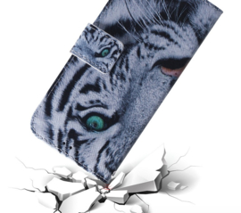 BookCover Hoes Etui voor Samsung Galaxy M55  -    Tijger