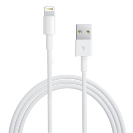 Lightning USB Oplader en Data-kabel voor iPhone  - 1m -  Wit