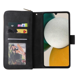 BookCover - 9 Cards - Wallet Etui Hoes voor Samsung Galaxy A34 - 5G   -  Zwart