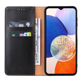 Luxe BookCover Hoes Etui voor Samsung Galaxy A14    Zwart