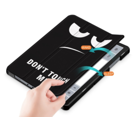 Cover Map Hoes voor Samsung Galaxy Tab A9  PLUS - 11    -  Don't Touch Me