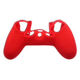 Grip Silicone Hoes / Skin voor Playstation 4 PS4 Controller    Rood