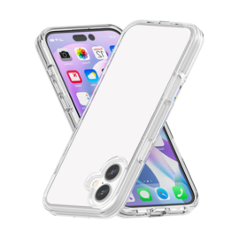 Transparant Hard-Cover Bescherm-Hoes + Screenprotector voor Apple iPhone 17