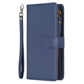 9 Pas - BookCover Wallet Etui voor Samsung Galaxy S23 FE Edition   Blauw