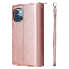 BookCover - 9 Cards - Wallet Etui voor iPhone 13 - iPhone 14  -  Roze