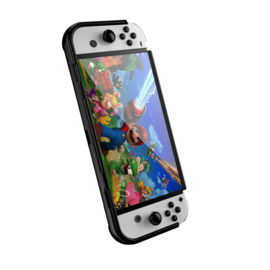 TPU - Grip Bescherm Hoes Cover voor Nintendo Switch  OLED - Zwart