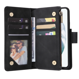 BookCover Wallet Etui voor Samsung Galaxy S22 -  5G    Zwart