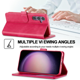 Luxe BoekCover Etui Hoes  voor Samsung Galaxy A16 en A26  -  Roze
