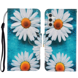 BookCover Hoes Etui voor Samsung Galaxy A35 -  Madelief