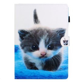 Bescherm-Opberg Hoes Map voor iPad 9.7 -   "Cute Cat"