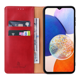Luxe BookCover Hoes Etui voor Samsung Galaxy A14   Rood