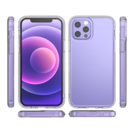 Flex-Cover TPU Bescherm-Hoes Skin voor iPhone 13 - iPhone 14   Transparant