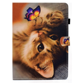 Bescherm Cover Hoes Map voor iPad Air  10.9 -   Happy Kitten