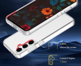 Transparant Hard-Cover Bescherm-Hoes + Screenprotector voor Samsung Galaxy A36 - A56