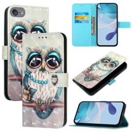 Bescherm-Etui Mapje Hoes voor iPod Touch   - Cartoon Uil