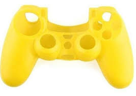 Silicone Hoes / Skin voor Playstation 4 PS4 Controller   Geel