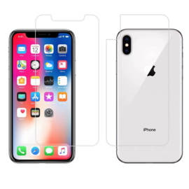 Front & Back Screenprotector Bescherm-Folie voor iPhone X Max - XS Max