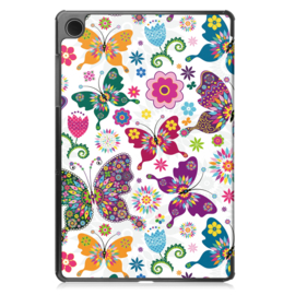 Cover Map Hoes voor Samsung Galaxy Tab A9 - LTE 8.7   -  Vlinders