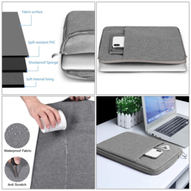 Sleeve Pouch Hoes Etui voor Apple Macbook Air 13.3"   Zwart