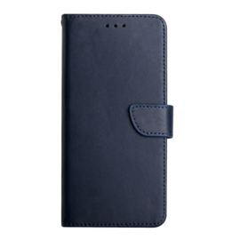 Lederen BoekCover Hoes Etui voor Samsung Galaxy S24 - S25  -  Blauw