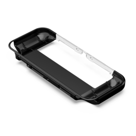 Grip TPU Bescherm Cover Hoes voor Nintendo Switch  OLED - Zwart