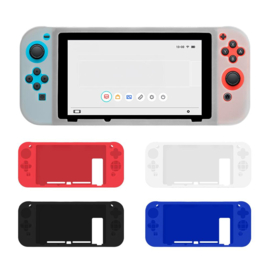 Silicone Bescherm Hoes Skin Grip voor Nintendo Switch 1 - Rood