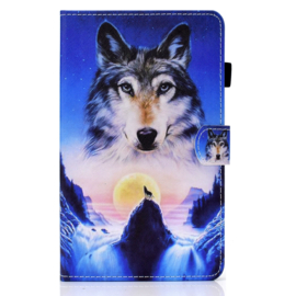 Bescherm-Etui Hoes Map voor Samsung Galaxy Tab A9 Plus - 11 -  Wolf