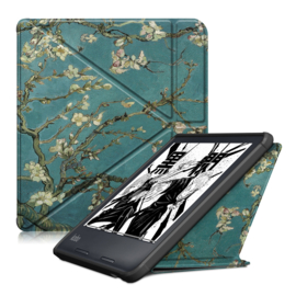 Cover Map Hoes voor Kobo Libra 2 - 2021 Model      -  Van Gogh's Amandelbloesem