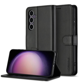 Luxe BoekCover Etui Hoes  voor Samsung Galaxy A36 en A56  -  Zwart