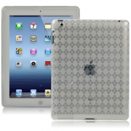 TPU Bescherm- Hoes Cover Skin voor iPad 4    Transparant