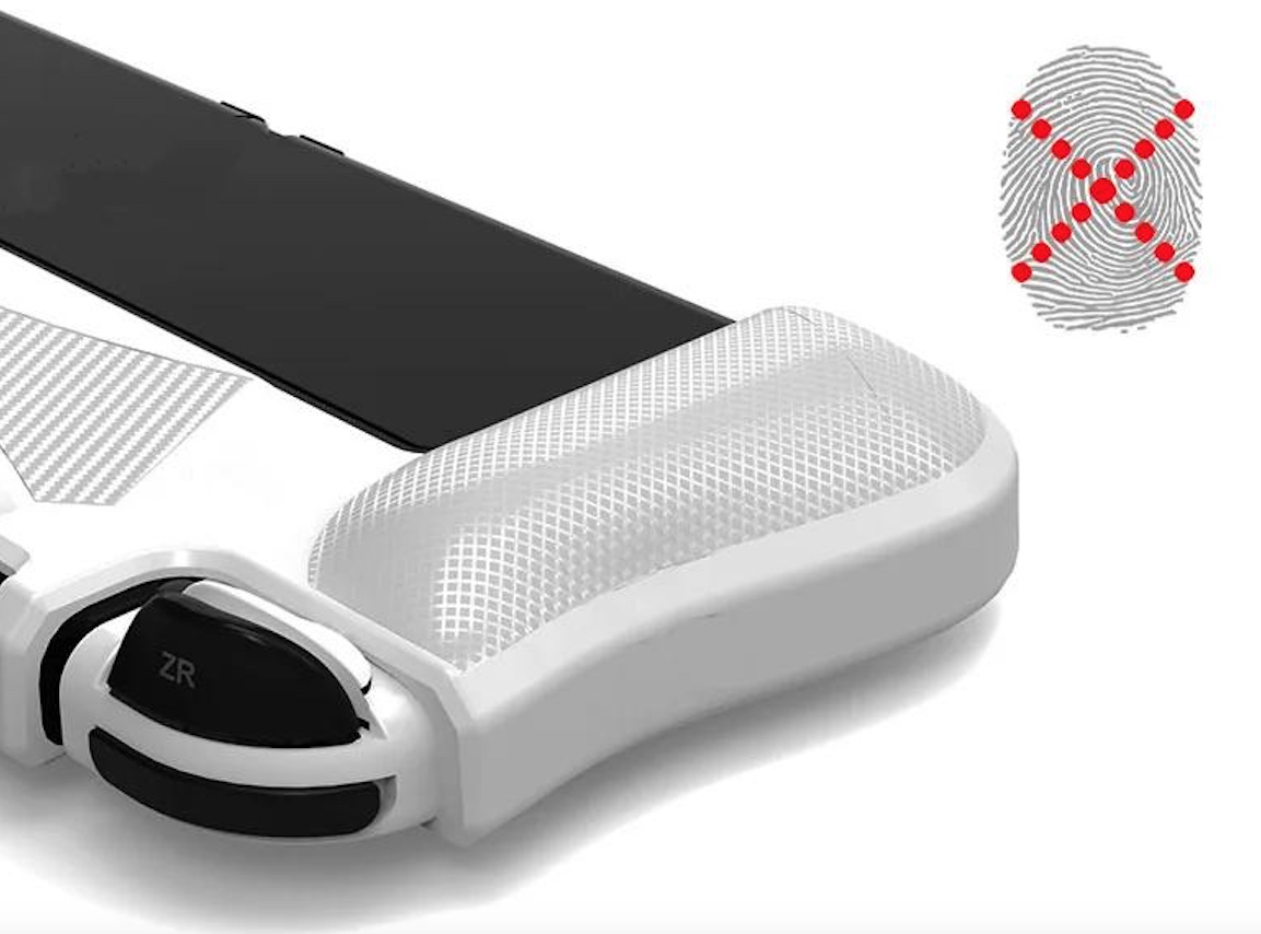Grip TPU Bescherm Hoes Cover voor Nintendo Switch  OLED - Wit