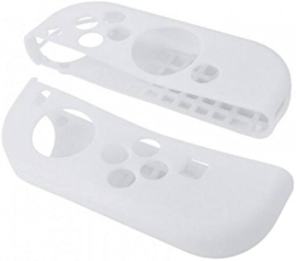 Silicone Hoes / Skin voor Nintendo Switch Joy-Con Controllers   Wit