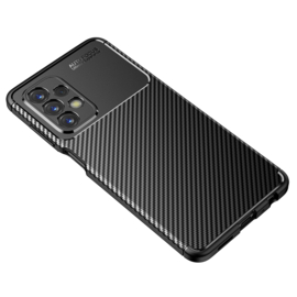 Samsung Galaxy A23 5G   - Carbon TPU Bescherm-Hoes Skin -  Zwart