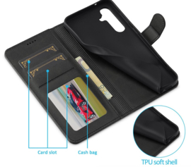 Luxe BoekCover Etui Hoes  voor Samsung Galaxy A16 en A26  -  Zwart