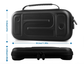 Luxe Aero-case Etui Hoes Cover voor Nintendo Switch 2  -   Zwart - V2