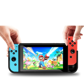 TPU - Grip Bescherm Hoes Cover voor Nintendo Switch  OLED - Zwart