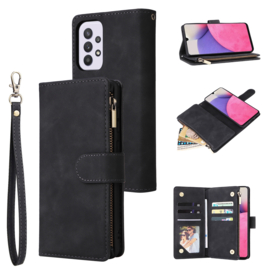 BookCover Wallet Etui voor Samsung Galaxy A33 5G Zwart