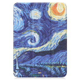 Bescherm-Cover Hoes Map voor iPad 10th 10.9 -  2022    Van Gogh's Sterrennacht