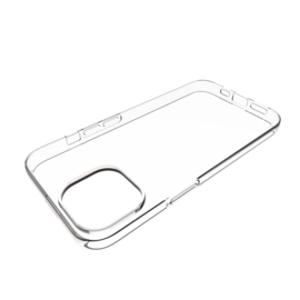 Slim Clear TPU Bescherm-Hoes Skin met Screenprotector voor iPhone 15    Transparant