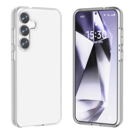 Transparant Hard-Cover Bescherm-Hoes + Screenprotector voor Samsung Galaxy S24 - S25