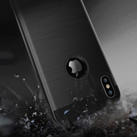 Aluminium-Cover Bescherm-Hoes  voor iPhone XR    Zilver