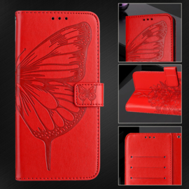 Luxe Bescherm-Etui Hoes voor iPod Touch  -  Vlinder - Rood