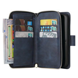 BookCover - 9 Cards - Wallet Etui voor iPhone 13 - iPhone 14  -  Blauw