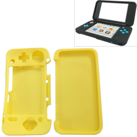 Silicone Bescherm Hoes voor Nintendo 2DS XL Geel