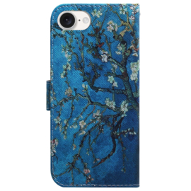 BookCover Etui Hoes   voor iPhone 16e   Van Gogh  Amandelbloesem