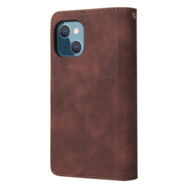 BookCover Wallet Etui voor iPhone 13  - iPhone 14   Bruin