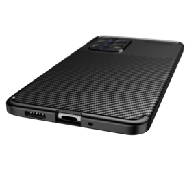 Samsung Galaxy A33   - Carbon TPU Bescherm-Hoes Skin - Zwart