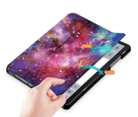 Cover Map Hoes voor Samsung Galaxy Tab A9  PLUS - 11    -  Melkweg Galaxy