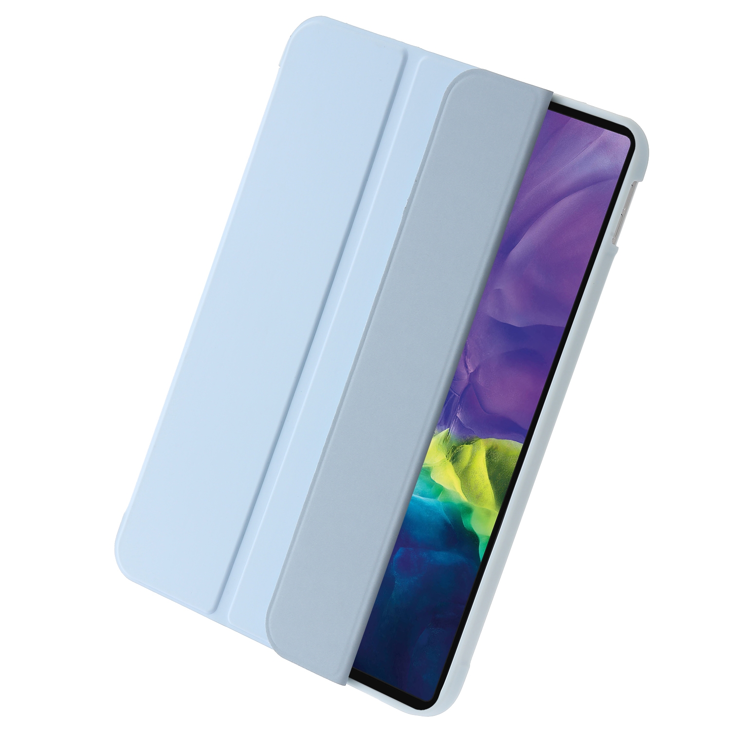TPU Bescherm-Cover Hoes Map voor Apple iPad 10 - A16 - 10.9 - 2022 - 2025  -  Lichtblauw
